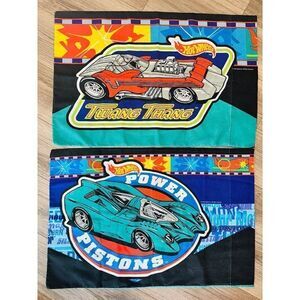 Vintage hot wheels pillow cases twang thang power pistons 1997 Mattel